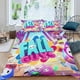 thumbnail image 2 of Fall Guys Conjunto de sábanas temático, trío de piezas, cómodo y amigable con la piel, diseño único, regalo de decoración para el hogar para familiares, amigos y fans,135cm *200cm, 2 of 6