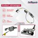 thumbnail image 5 of Cerrojo de puerta trasera Forwinparts para Ford F-150 2004-2008 lado derecho con cable, 5 of 8