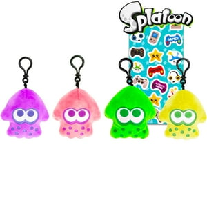 Set Party Favors De Llaveros Nintendo Splatoon Inkling, Paquete De 4