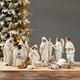 thumbnail image 1 of Set Figuras Navideñas Glitzhome Resina Marfil 12 Unidades, 1 of 3