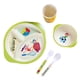 thumbnail image 1 of Un juego de vajilla infantil de fibra de bambú ecológica con plato dividido de dibujos animados para bebés, 1 of 5