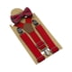thumbnail image 1 of Conjunto De Tirantes Y Pajarita Para Ni?os, Tirantes Para Pantalones Infantiles, Ideal Para Disfraces Formales, Color Rojo., 1 of 5