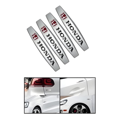 Genérico - 4 Topes Puerta Metálicos Adhesivos Honda