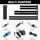 thumbnail image 4 of Bridas Reutilizables 100 Unidades Nailon Negro 10+15+20+25 Cm, 4 of 8