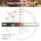 thumbnail image 3 of Preciva TBevel Gauge Protractor con burbujas horizontal y vertical, 3 of 3