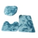 thumbnail image 4 of Juego De 3 Alfombrillas De Baño Con Tapa De Inodoro Absorbente Para Bañera Azul Oscuro, 4 of 5