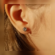 thumbnail image 3 of Aretes Aros Puntos Luz Figuras Acero Inoxidable Zirconia, 3 of 3