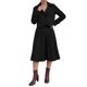 thumbnail image 1 of INSPIRE CHIC Conjunto de Falda de 2 Piezas para Mujer Blazer Dobladillo Asimétrico Vestido Midi de Cintura Alta Talla X Grande Negro, 1 of 5