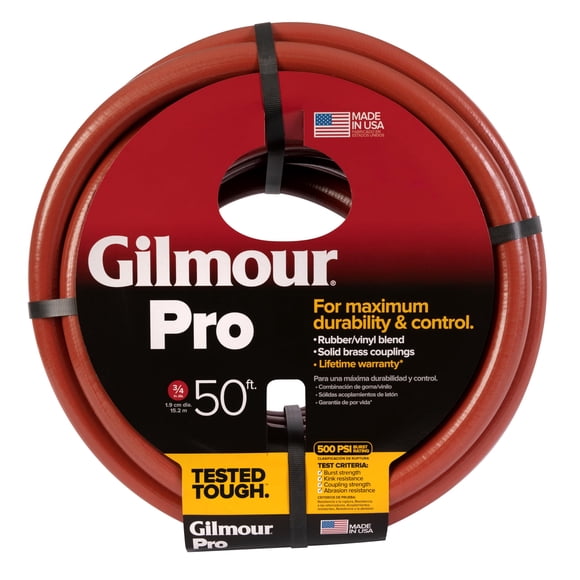 Manguera de Agua Gilmour Pro 3/4" x 15 m Resistente y Antitorceduras
