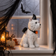 thumbnail image 1 of Adorno Perrito Blanco con Alas de Murciélago 29 cm Halloween - Frank & Mortis, 1 of 3