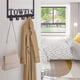thumbnail image 3 of Maximize Your Space with Our Rustproof and Waterproof Over The Door Rack! Keep Your Bathroom, Bedroom, and Kitchen Organized with 5 Hooks and a Multifunctional Decorative Hanging Shelf. Easy to Instal, 3 of 5