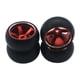 thumbnail image 2 of Neumáticos De Llanta De Rueda De Coche De Coche RC Para WLtoys K969 K989 1/28 4WD Reemplazo De Coche Rojo, 2 of 5