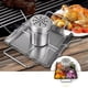 thumbnail image 2 of Cerveza vertical lata de pollo tostadora estante - Acero inoxidable - Incluye estante, lata, sartén para jugoso y sabroso pollo en parrilla y horno - lavavajillas de seguridad, 2 of 3