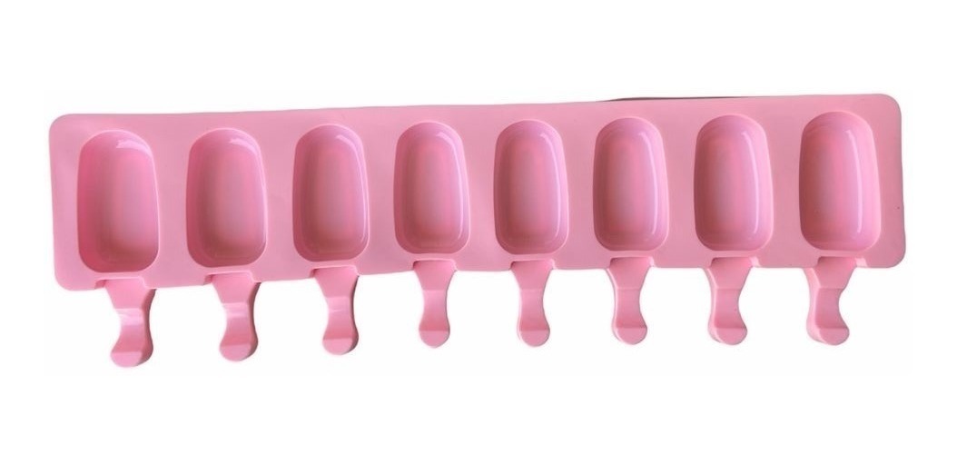 Genérico - Moldes De Silicona Para Helados Molde Paletas Helado 8Cavid