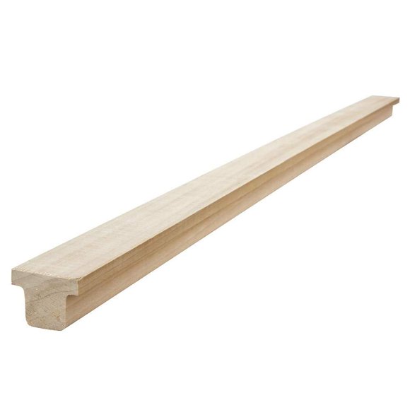 Guía central para cajón de madera dura Rockler, montaje central, 59 cm, perfil T