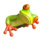thumbnail image 1 of Resina Creativa 3D Craft Frog Figurine Escritorio De Oficina Decoración De Computadora Ornamento 2, 1 of 5