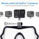 thumbnail image 2 of Máscara de buceo OCTOMASK con soporte GoPro, sin marco y transparente, 2 of 4