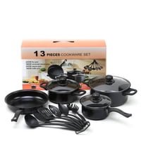 Genérico - Set De Juego De Ollas Mas Utensilios 13 Pcs