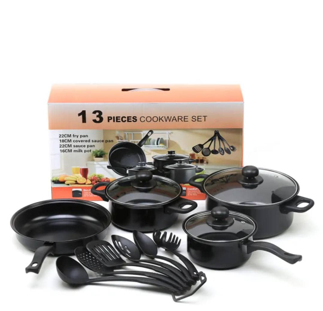 Genérico - Set De Juego De Ollas Mas Utensilios 13 Pcs