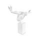 thumbnail image 1 of Adorno Escultura Atleta En Equilibrio Minimalista Blanco, 1 of 6