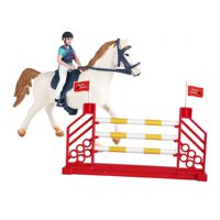 Bothyi - Juego De 3 Juguetes Ecuestres Con Jinete Y Valla Para Bebés, Niños, Niñas