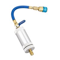 Ioensy - Jeringa De Tinte De Aceite, Herramienta Portátil De Tubo De Llenado De Refrigerante De Aceite De Coche Para R12 Recto