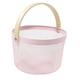 thumbnail image 3 of Canasto Organizador Redondo Con Mango de Madera - Rosado, 3 of 6
