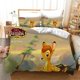 thumbnail image 1 of v2217 Bed Sheets Bambi Bedding Set Anime Soft Microfiber Zipper Duvet Cover children's and youth bedroom decoration 3-Piece Bedding Set (1 Duvet Cover + 2 Pillow Shams) Bed Sheets ju2217, 1 of 5