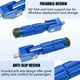 thumbnail image 2 of Reposapiés plegables de aluminio M8 VUOZIP azul para motocicleta, 2 of 8