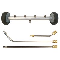 Ioensy - Limpiador De Tren De Rodaje De 15 Pulgadas Con Varilla De Extensión Para Acera De Lavado De Autos