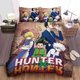 thumbnail image 1 of Hunter X Hunter Main Characters Quilt Duvet Cover Set Double Kids Doona Cover3-Piece Bedding Set, 1 of 5