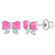 thumbnail image 2 of Aros lazo esmaltados de plata 925 con circonia para bebes y niñas, 2 of 2