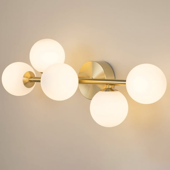 Luz de tocador para baño artmoonlight 69 cm 5 luces dorado LED