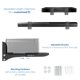 thumbnail image 3 of Soporte de pared para barra de sonido VIVO Steel Universal L Soportes negros, 3 of 9