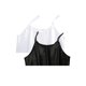 thumbnail image 3 of INSPIRE CHIC Vestido de Tirantes Espagueti con Volantes en el Dobladillo para Mujer Talla Grande de Seda Negro+blanco 3XL, 3 of 5