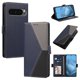 thumbnail image 1 of Funda Cartera Tricolor para Google Pixel 10 Pro XL 5G con Soporte, Azul Oscuro, 1 of 6