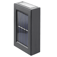 Genérica - Lámpara De Pared Foco Exterior Jardín Carga Solar Luz Cálida