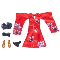 Magideal - 1/6 De Kimono Japonés Modelo De Muñeca Accesorio Modelo De Juguete De Colección Modelo De Juguete, Ropa De Muñeca Con Para De Acc