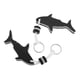 thumbnail image 1 of 2 piezas en forma de tiburón eva flotante llavero llavero llave de agua flotador negro, 1 of 5