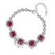 thumbnail image 4 of Pulseras de Graduación de Plata Esterlina 925 para Mujer 8 X 8 Mm Corte Sug-loaf CZ Diamante Simulado Rojo Azul Verde Cadena de Pulsera Aniversario Boda San Valentín Joyería para Ella, 4 of 5