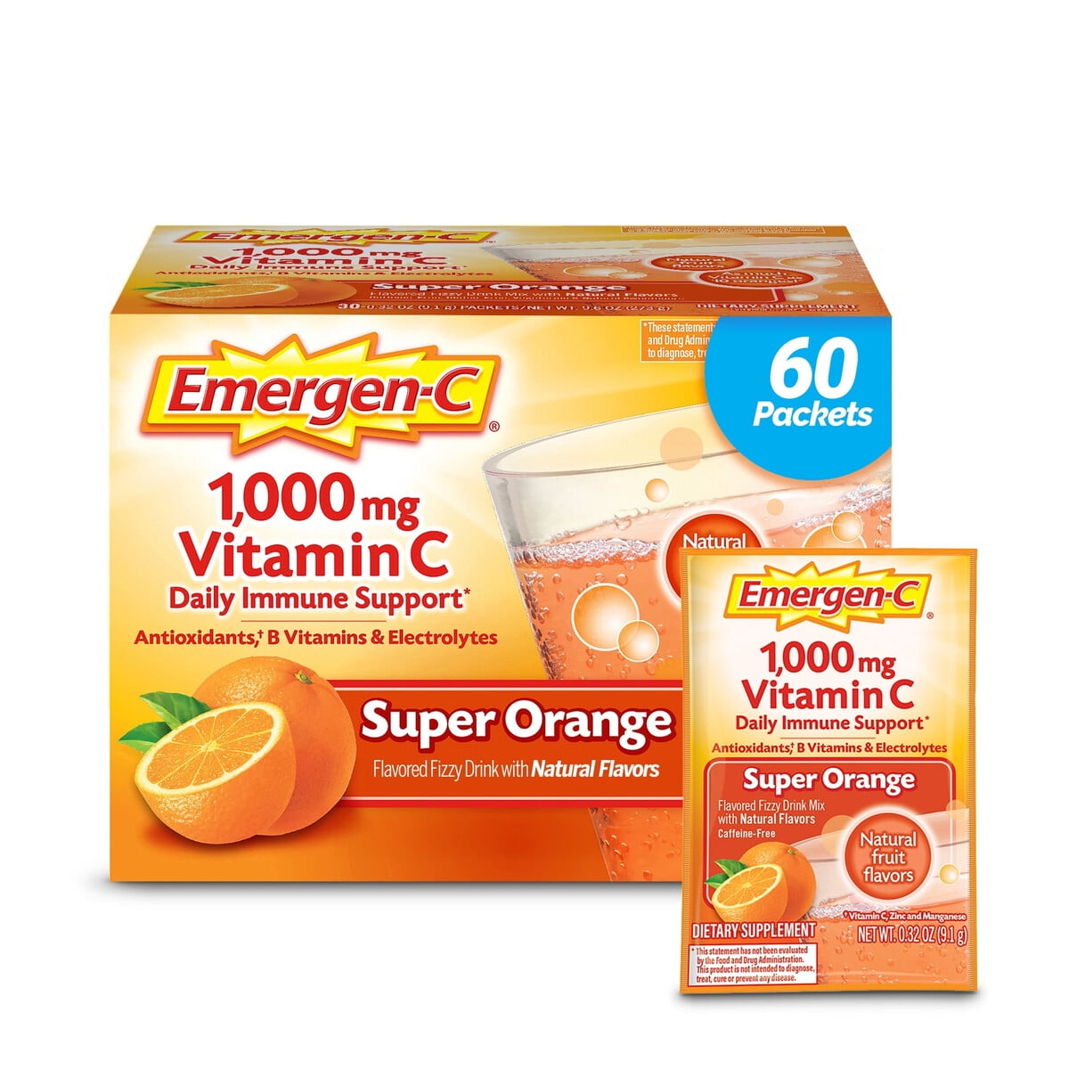 Suplemento Emergenc Vitamina C 1000 Mg Naranja X60