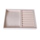 thumbnail image 3 of Organizador Del Collar Del Pendiente Del Sostenedor De La Bandeja Del Almacenamiento De La Joyería Del Terciopelo Beige Estilo 06, 3 of 5