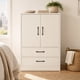 thumbnail image 1 of Mueble Organizador Nórdico Blanco con 2 Puertas y 2 Cajones para Baño Dormitorio y Living 56x30x81cm, 1 of 6