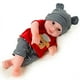 thumbnail image 1 of 30cm/11.8in Reborn Simulated Doll Toy Baby Rubber Girly Puppet Doll Embroidery Boy Toy, 1 of 4