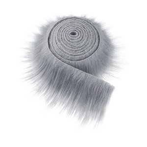 Bothyi - Tela Sintética Suave Y Peluda, Cortes Para Parches De Sombrero, Gnomos, Barba, Pelo, Gris Claro