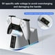 thumbnail image 4 of Estación de carga rápida dual compatible con el mando de PlayStation 5 y PS5 Slim, base de carga de 2 unidades para accesorios de gamepad-Blanco, 4 of 7