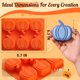 thumbnail image 4 of Molde de silicona HKNMTT Calabaza 6 cavidades - Pack de 2, 4 of 6