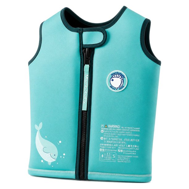 Chaleco Salvavidas de Neopreno para Niños Mambobaby Verde Talla S