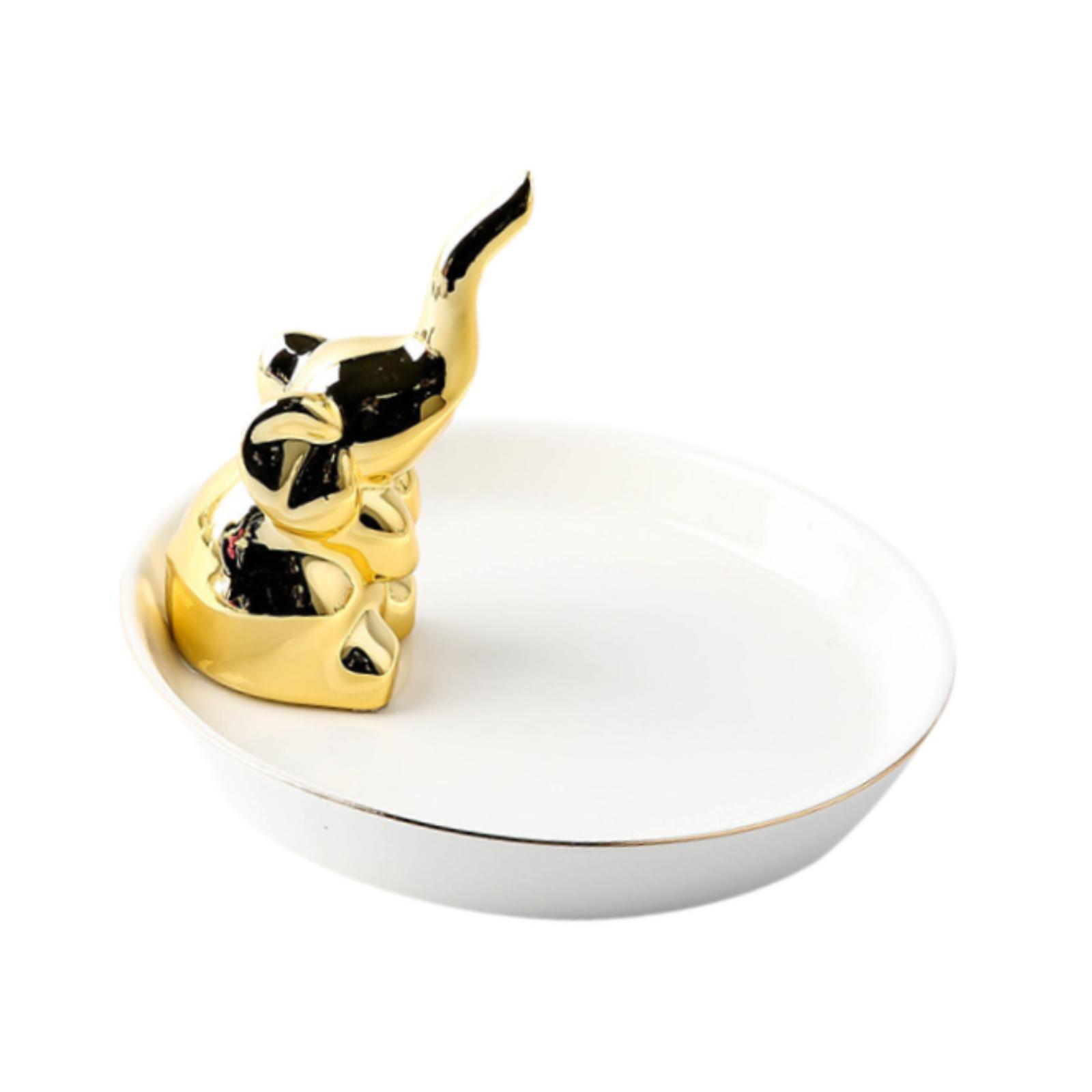 Magideal - Bandeja De Joyería, Soporte Para Anillos, Bandeja De Joyería, Bandeja De Almacenamiento De Joyería De Escritorio, Placa De Joyería Para Llaveros, Puls Elefante