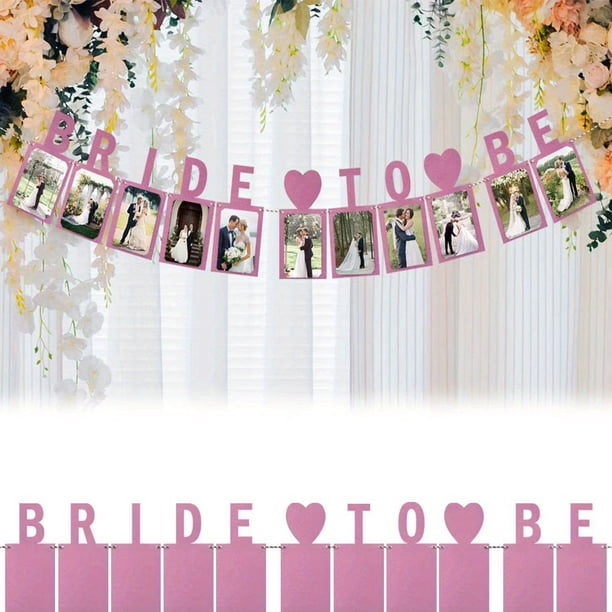 1set, Bridal To Be Photo Banner, Bride Bunting, Wedding Decoration, Bridal Shower Party Supply, Room Decor, Home Decor, Scene Decor, Home Ornament Gift, Party Decor, Bedroom Accessories, Home Office H